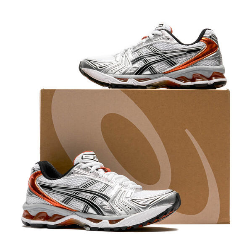 Asics Gel Kayano 14 Silver Piquant Orange