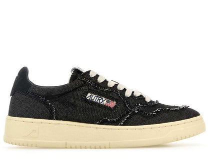 Autry Medalist Denim Lace-Up Sneakers