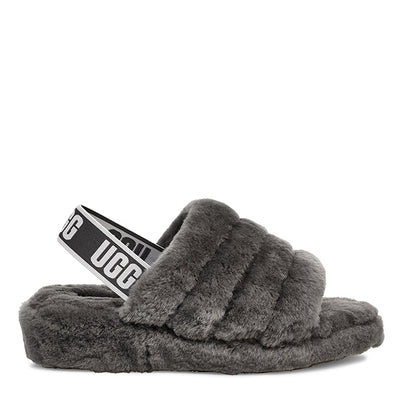 UGG FLUFF SLIDE GREY