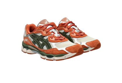 ASICS Gel-NYC Oatmeal Forest Green Orange
