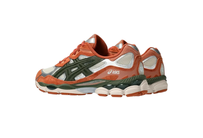 ASICS Gel-NYC Oatmeal Forest Green Orange
