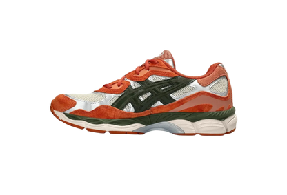 ASICS Gel-NYC Oatmeal Forest Green Orange