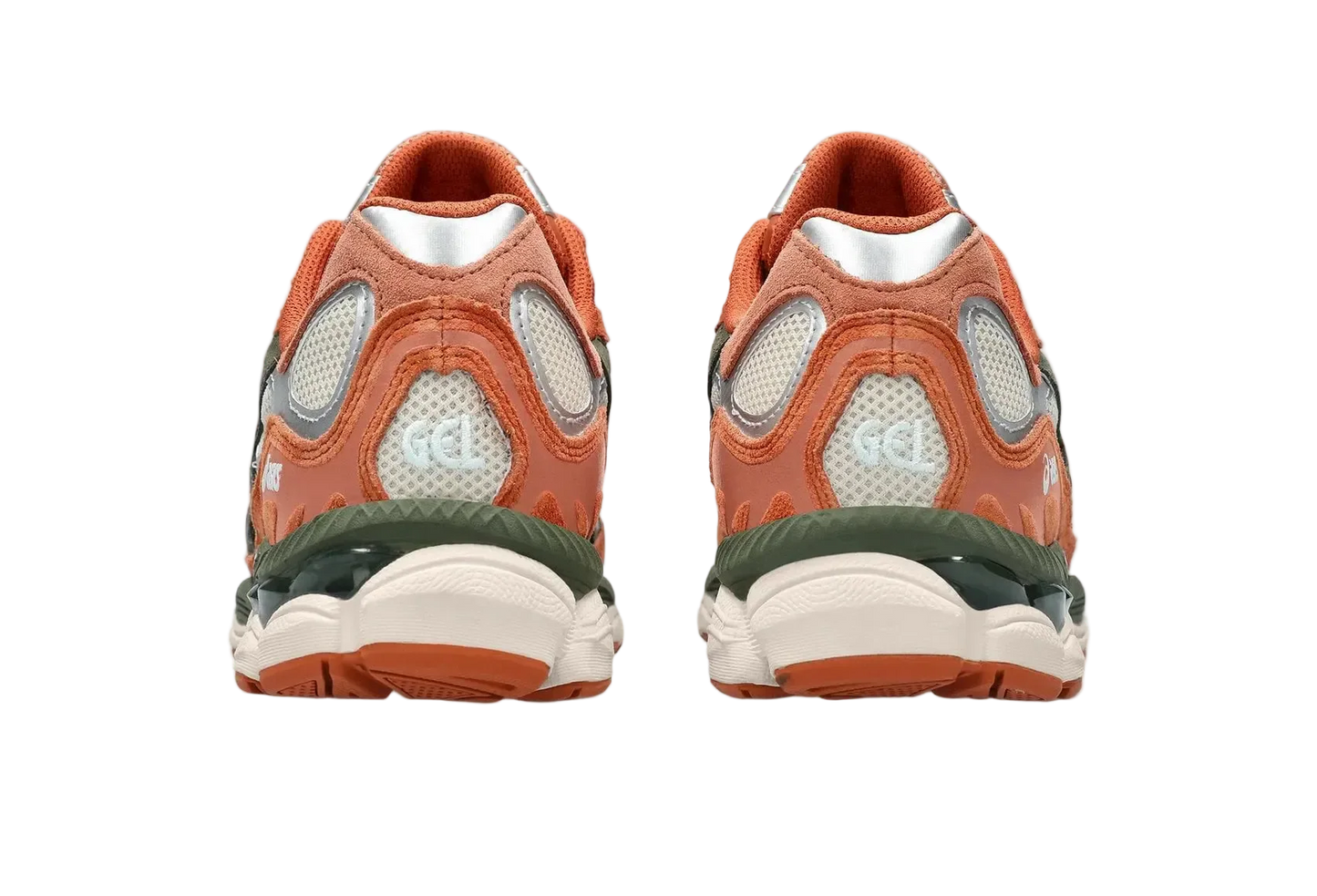 ASICS Gel-NYC Oatmeal Forest Green Orange