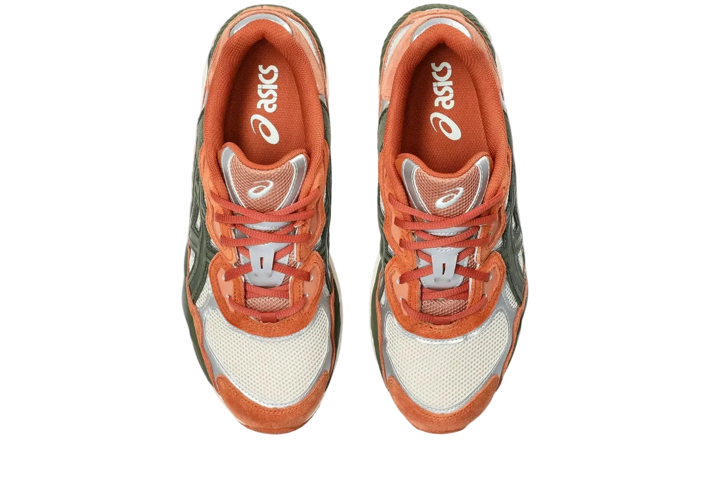 ASICS Gel-NYC Oatmeal Forest Green Orange