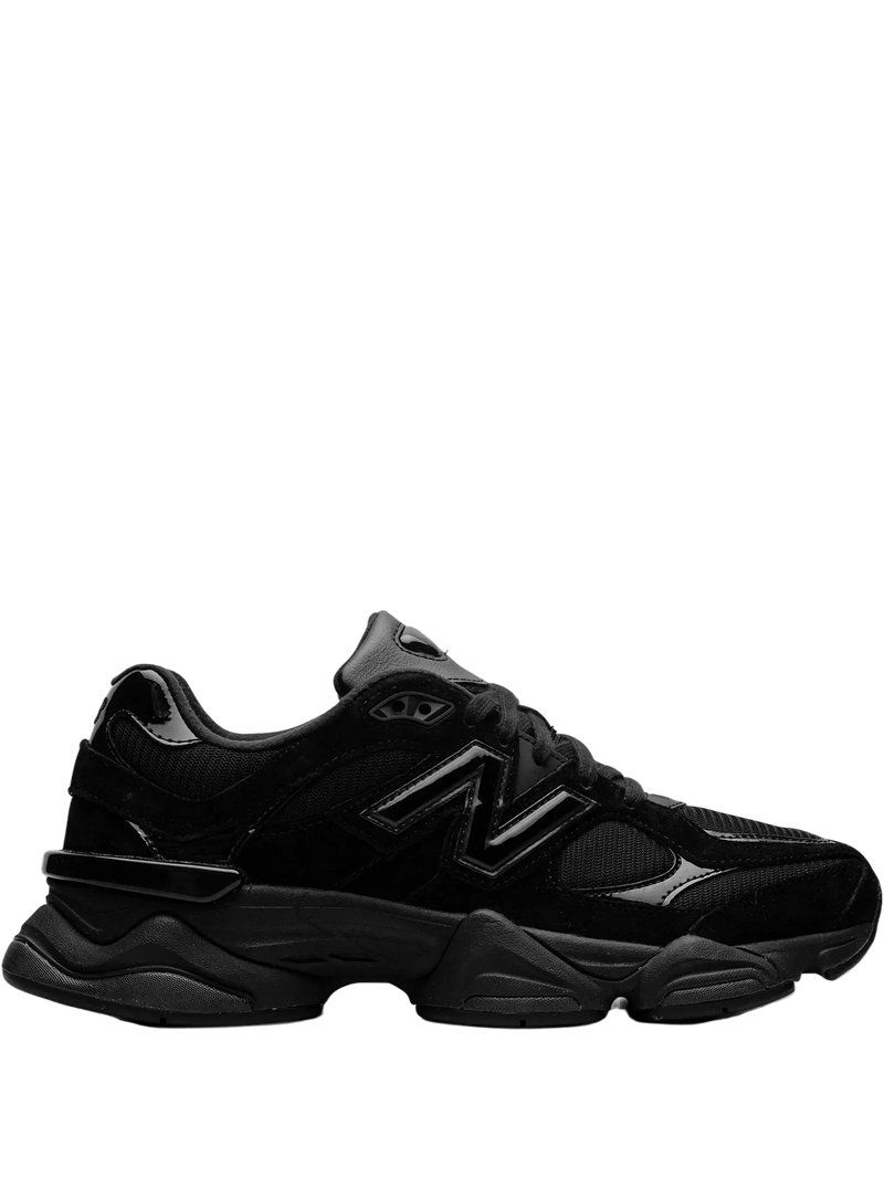 New Balance 9060 Triple Black Patent sneakers