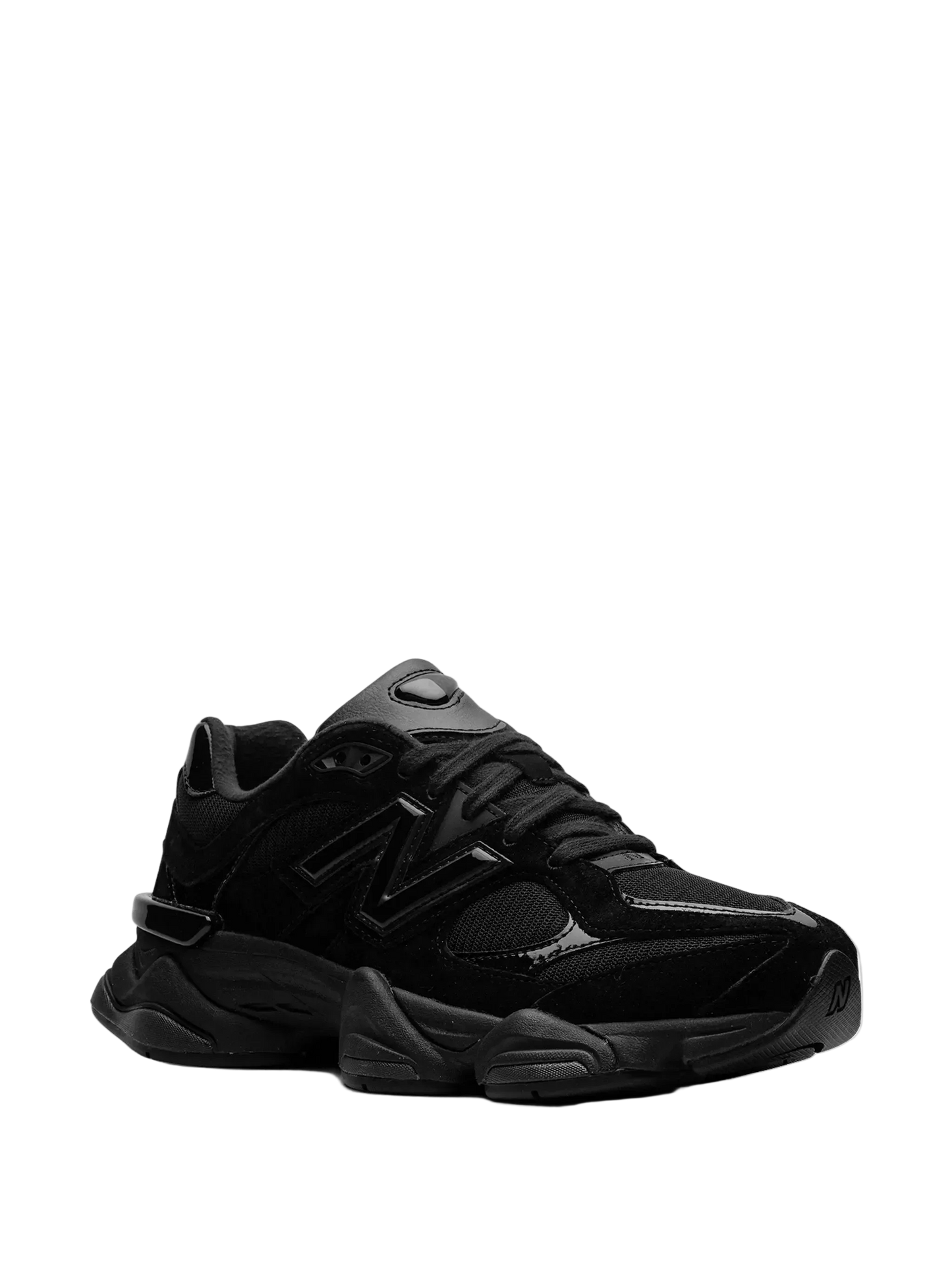New Balance 9060 "Triple Black Patent" sneakers
