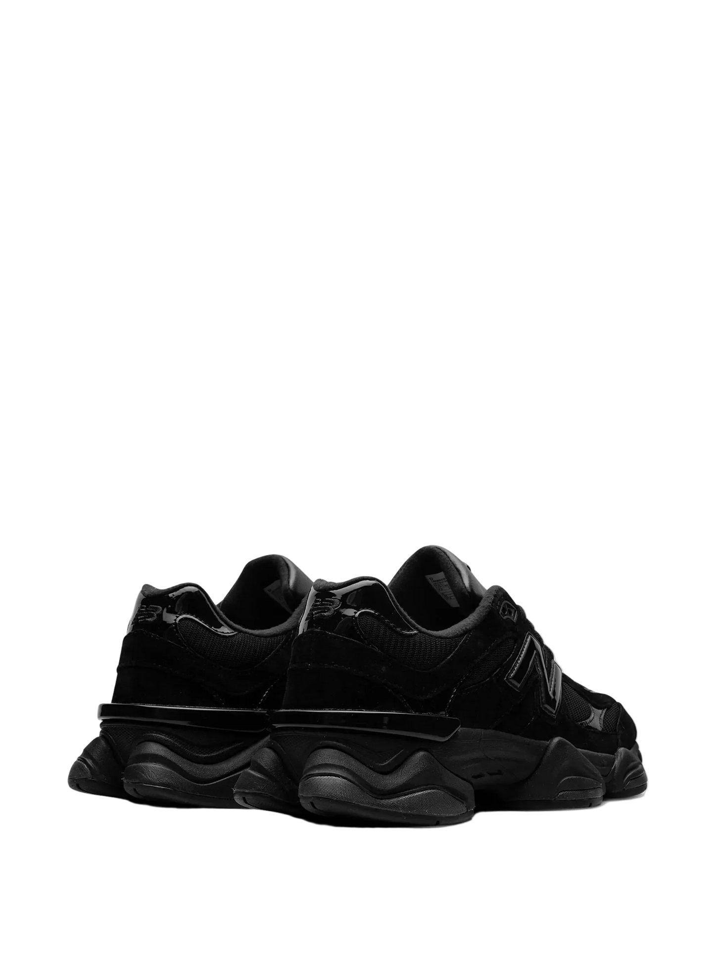 New Balance 9060 "Triple Black Patent" sneakers
