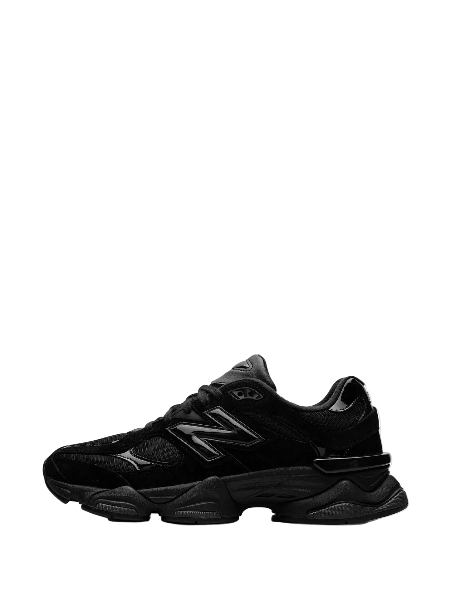 New Balance 9060 "Triple Black Patent" sneakers