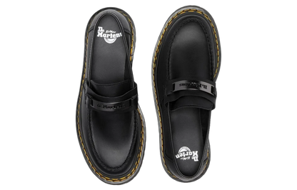 Dr. Martens Penton Bex Double Stitch Leather Loafers Black Poly Rip Stop + Element