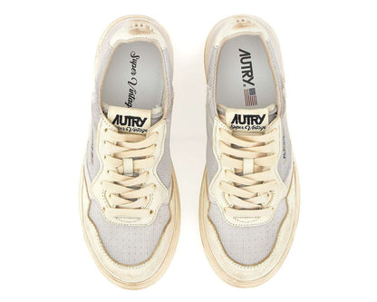 Autry Medalist Super Vintage Lace-Up Sneakers