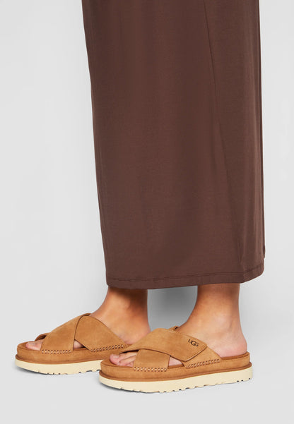Ugg Goldenstar Cross Sandals Chestnut