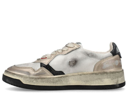 Autry Medalist Super Vintage Lace-Up Sneakers