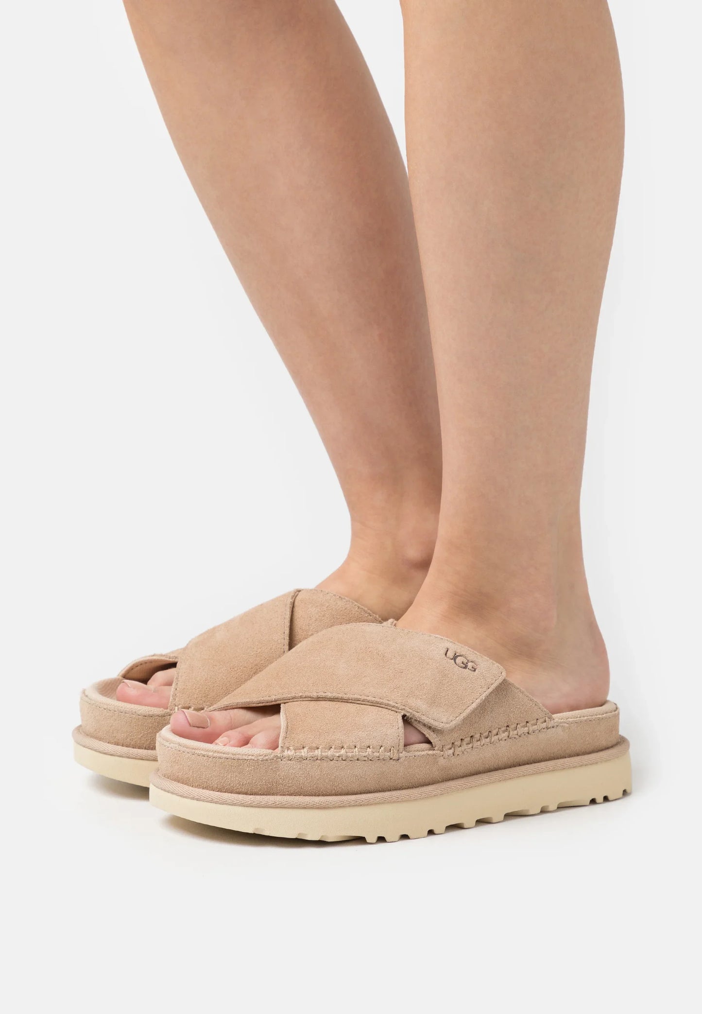 Ugg Goldenstar Cross Sandals Driftwood