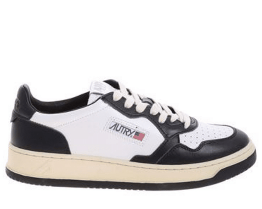 Autry Medalist Low Sneakers Black white Toe