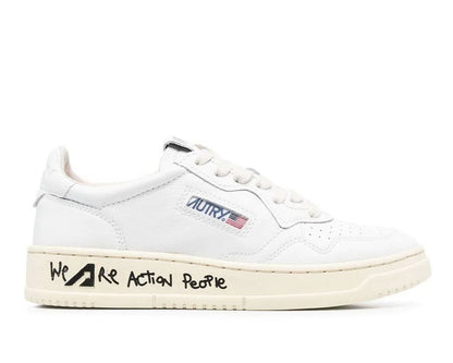 Autry Grafitti Logo Printed Lace-Up Sneakers
