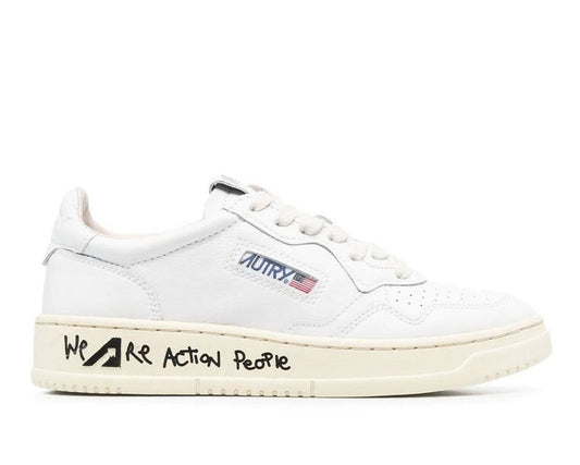 Autry Grafitti Logo Printed Lace-Up Sneakers