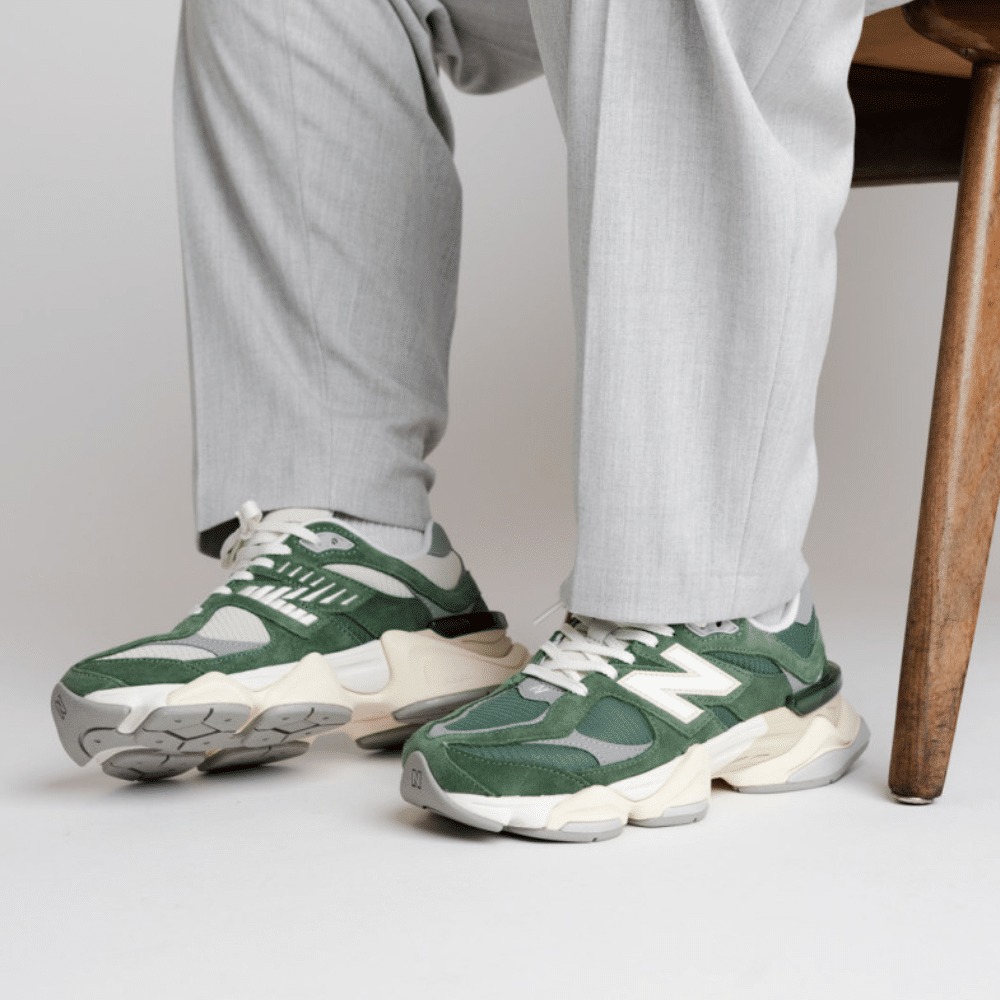 New Balance 9060 Green Suede