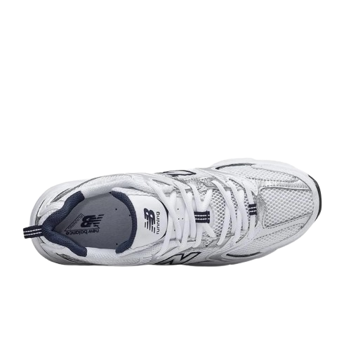 New Balance 530 White Silver Navy