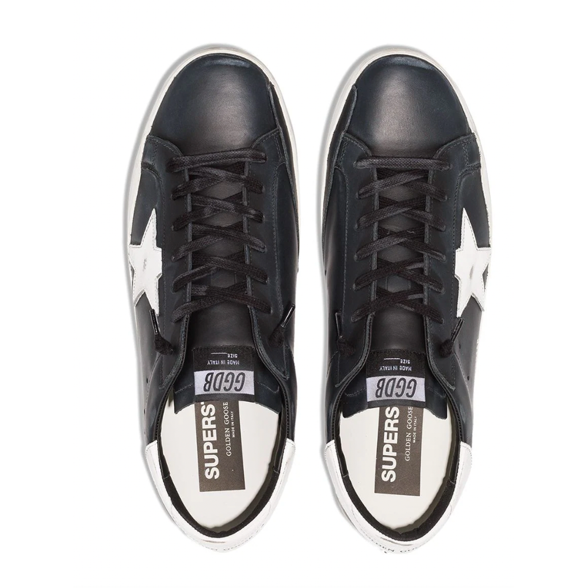 GOLDEN GOOSE SUPERSTAR BLACK/WHITE SNEAKERS