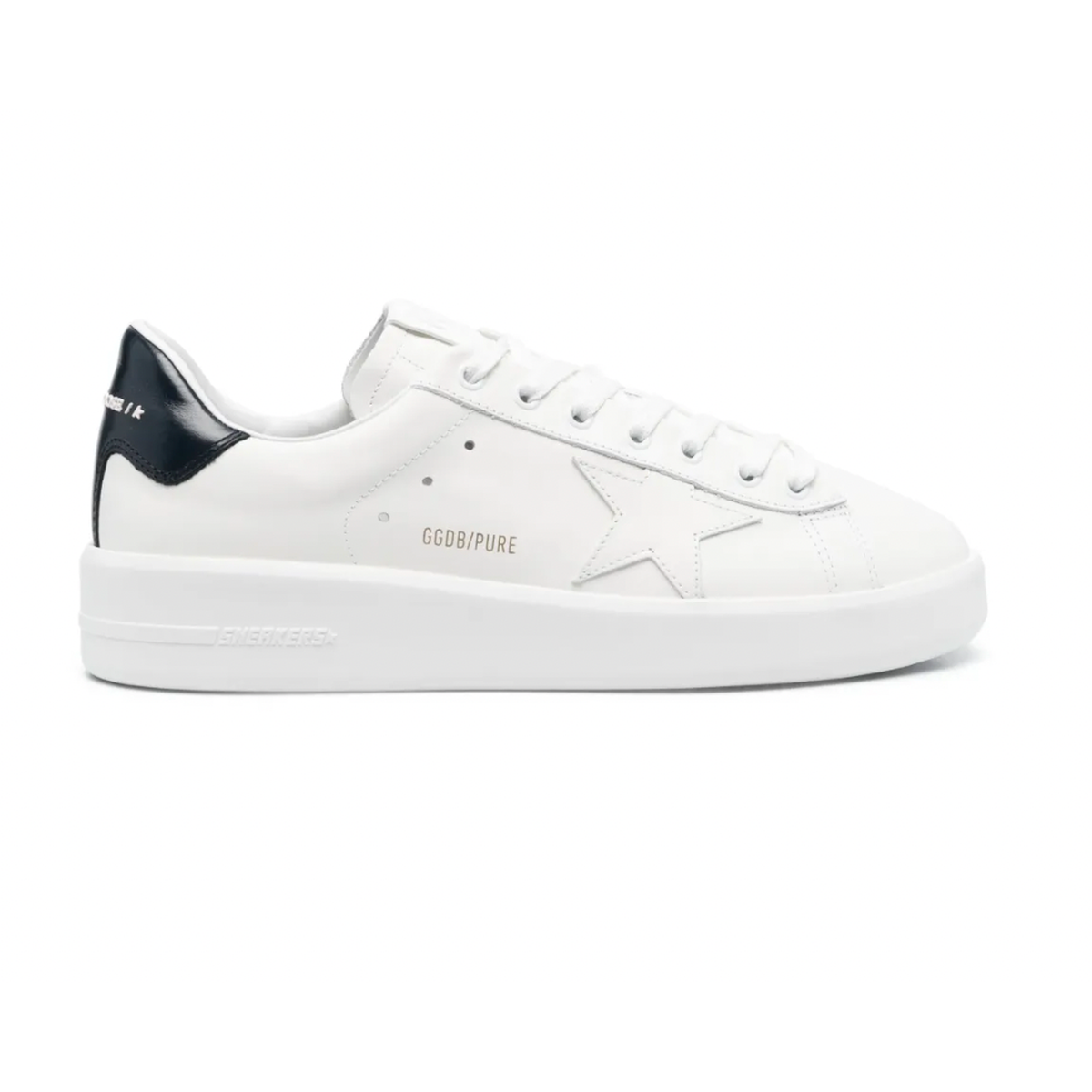 GOLDEN GOOSE WHITE/NAVY PURE SNEAKERS