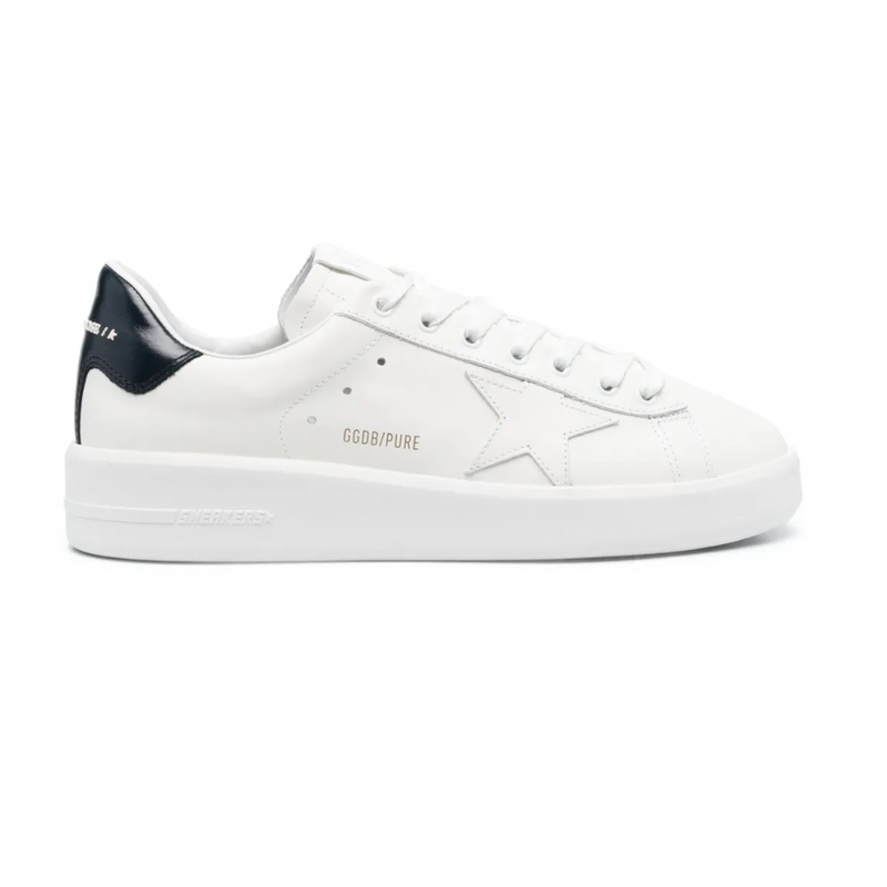 GOLDEN GOOSE WHITE/NAVY PURE SNEAKERS