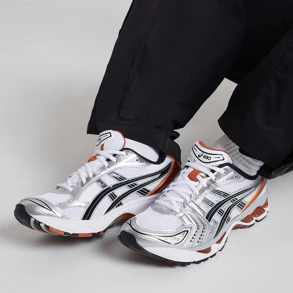 Asics Gel Kayano 14 Silver Piquant Orange