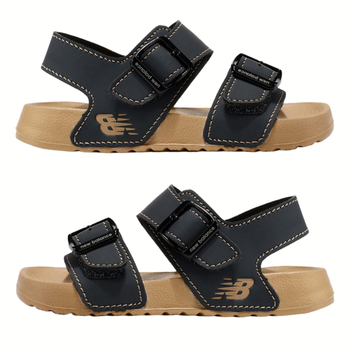 New Balance Kids Sandals Camel Black