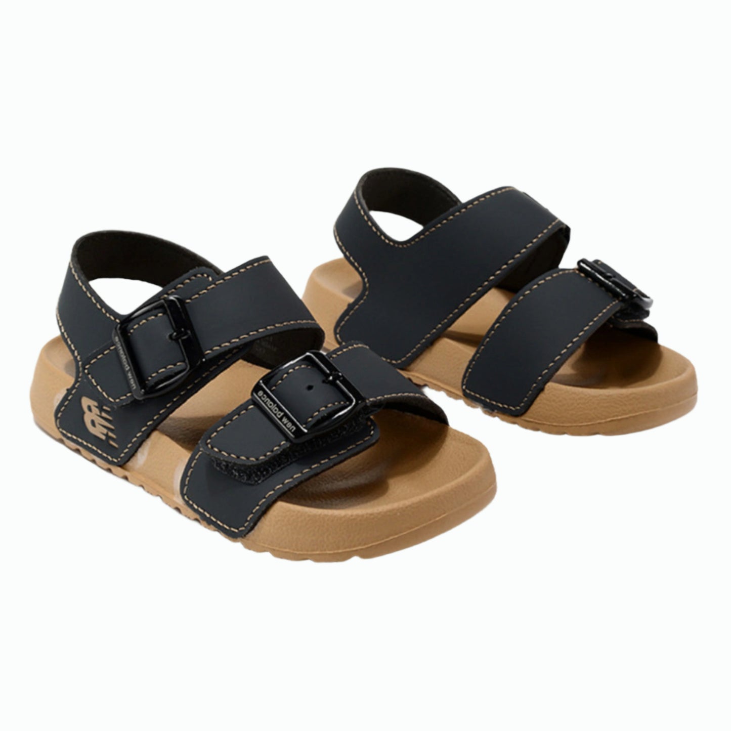New Balance Kids Sandals Camel Black