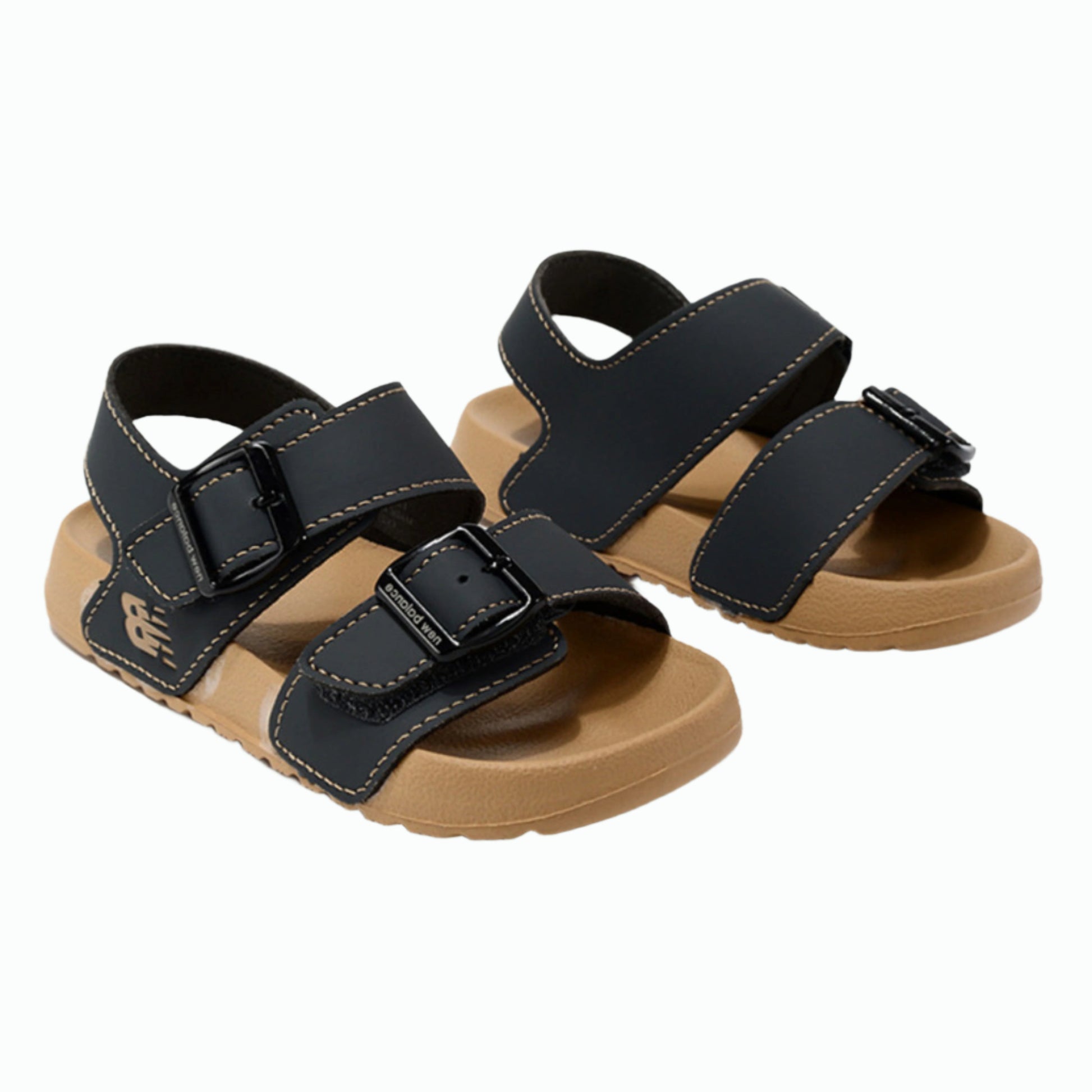 New Balance Kids Sandals Camel Black