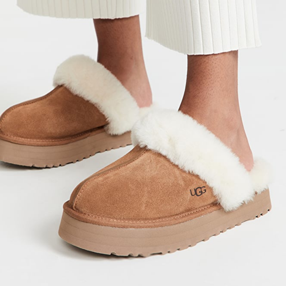 UGG Disquette suede slippers