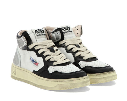 Autry Super Vintage Distressed Medalist Sneakers