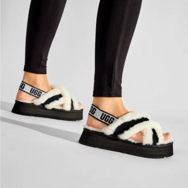 UGG Women's Disco Cross Boots Black and White