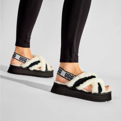 UGG Women's Disco Cross Boots Black and White