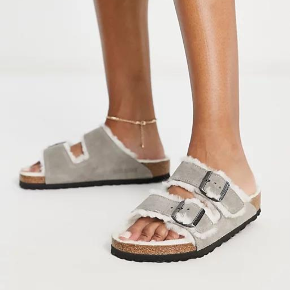 Birkenstock Arizona fur Grey