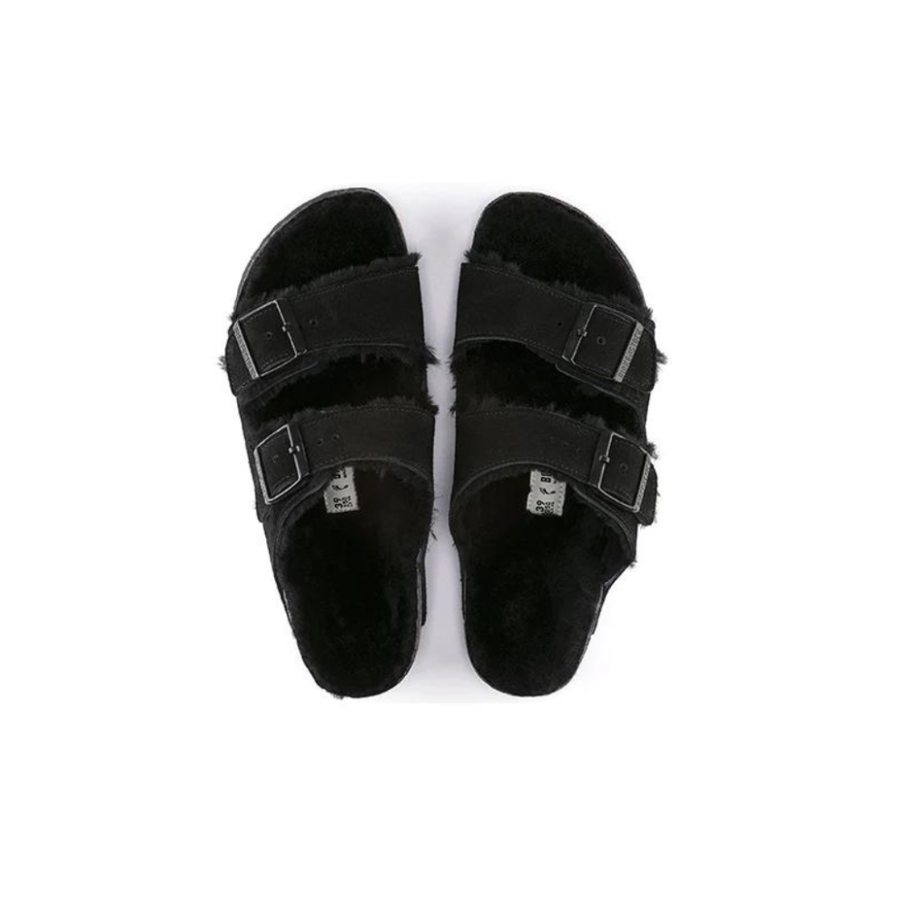 Birkenstock Arizona fur All Black