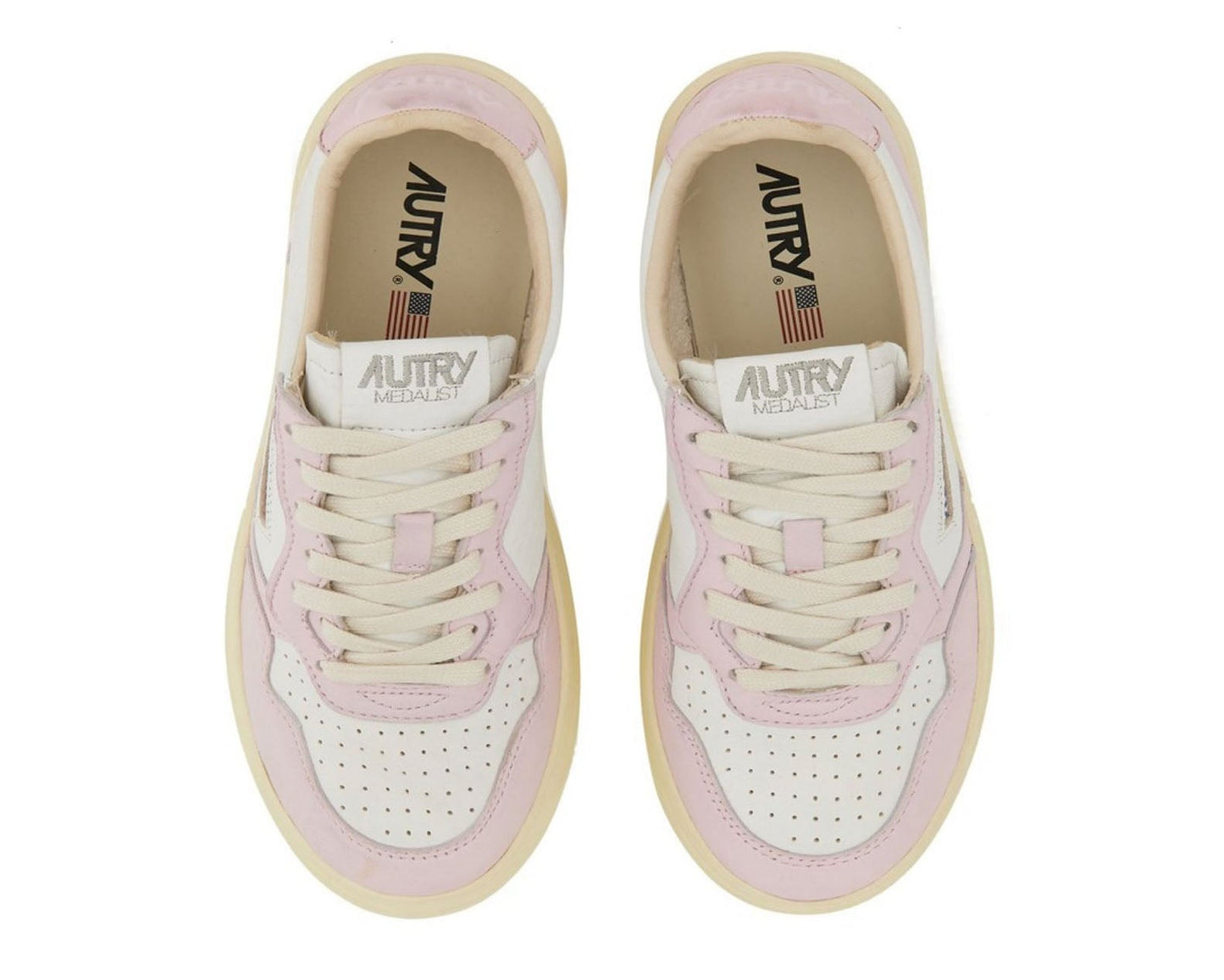 Autry Medalist Bicolor Lace-Up Sneakers