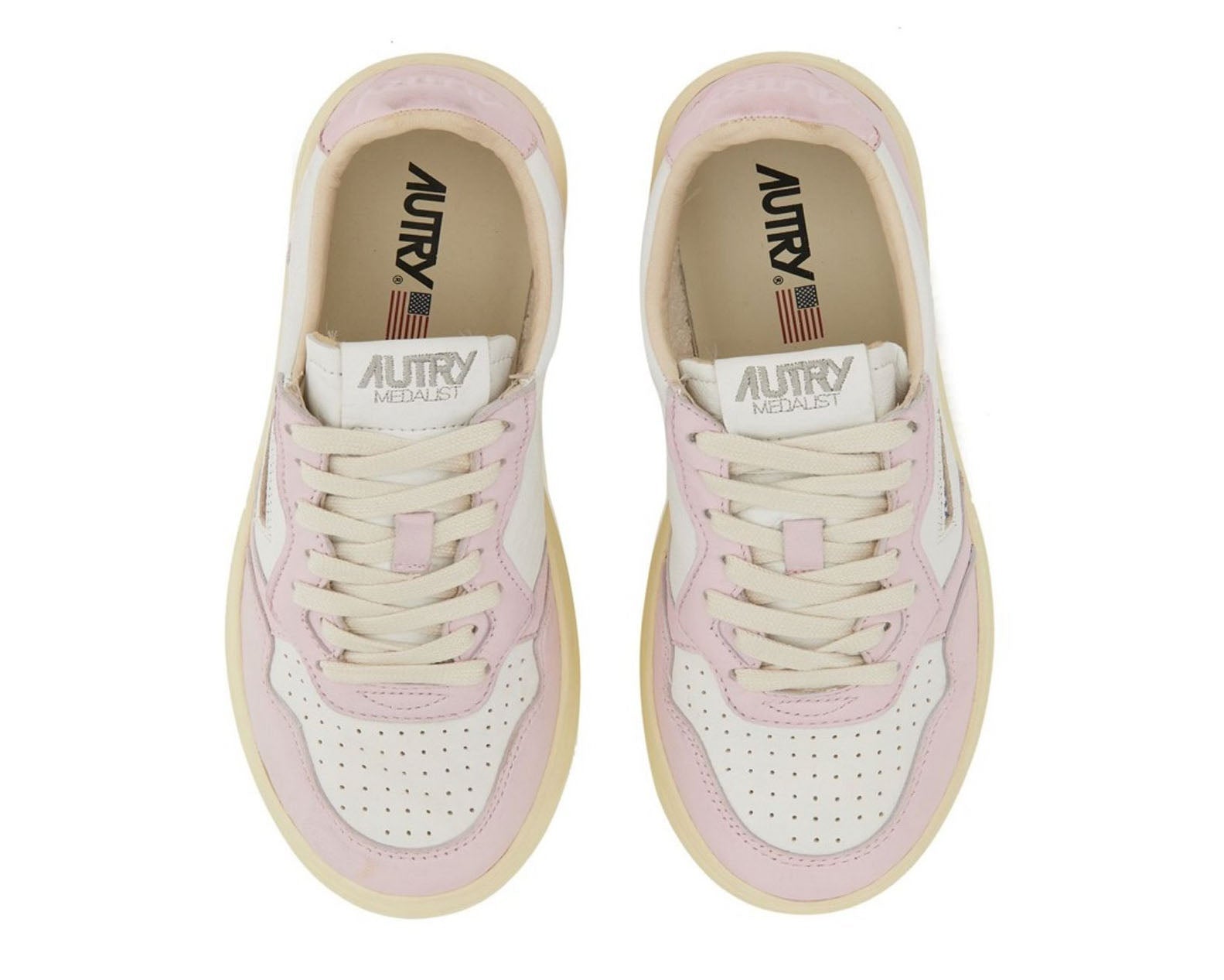 Autry Medalist Bicolor Lace-Up Sneakers