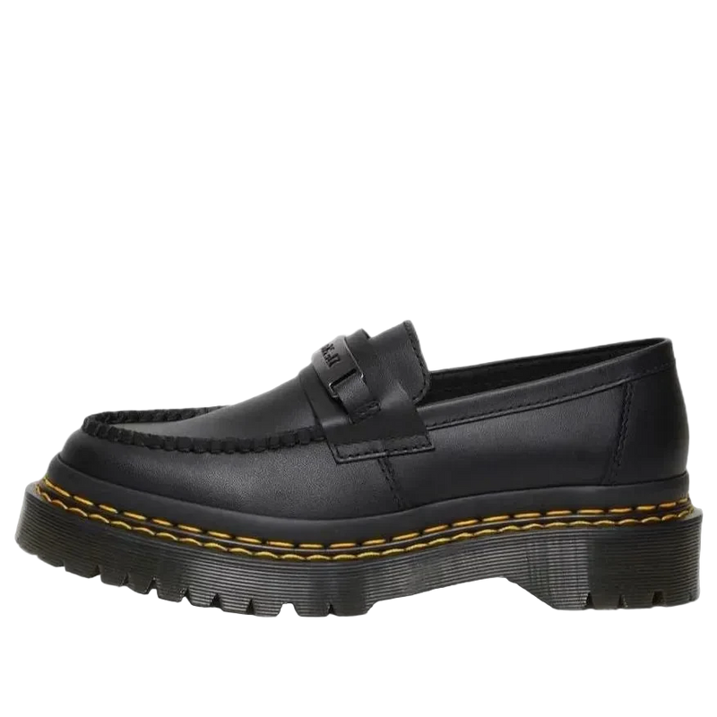 Dr. Martens Penton Bex Double Stitch Leather Loafers Black Poly Rip Stop + Element
