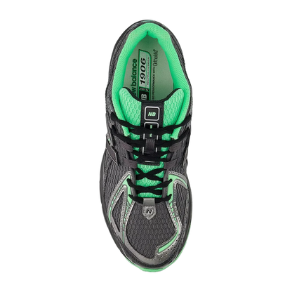 New Balance 1906 Dark Silver Metallic with Lime Leaf and Castlerock