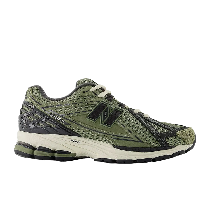 New Balance 1906 Dark Olivine with Black Cement and Timberwolf