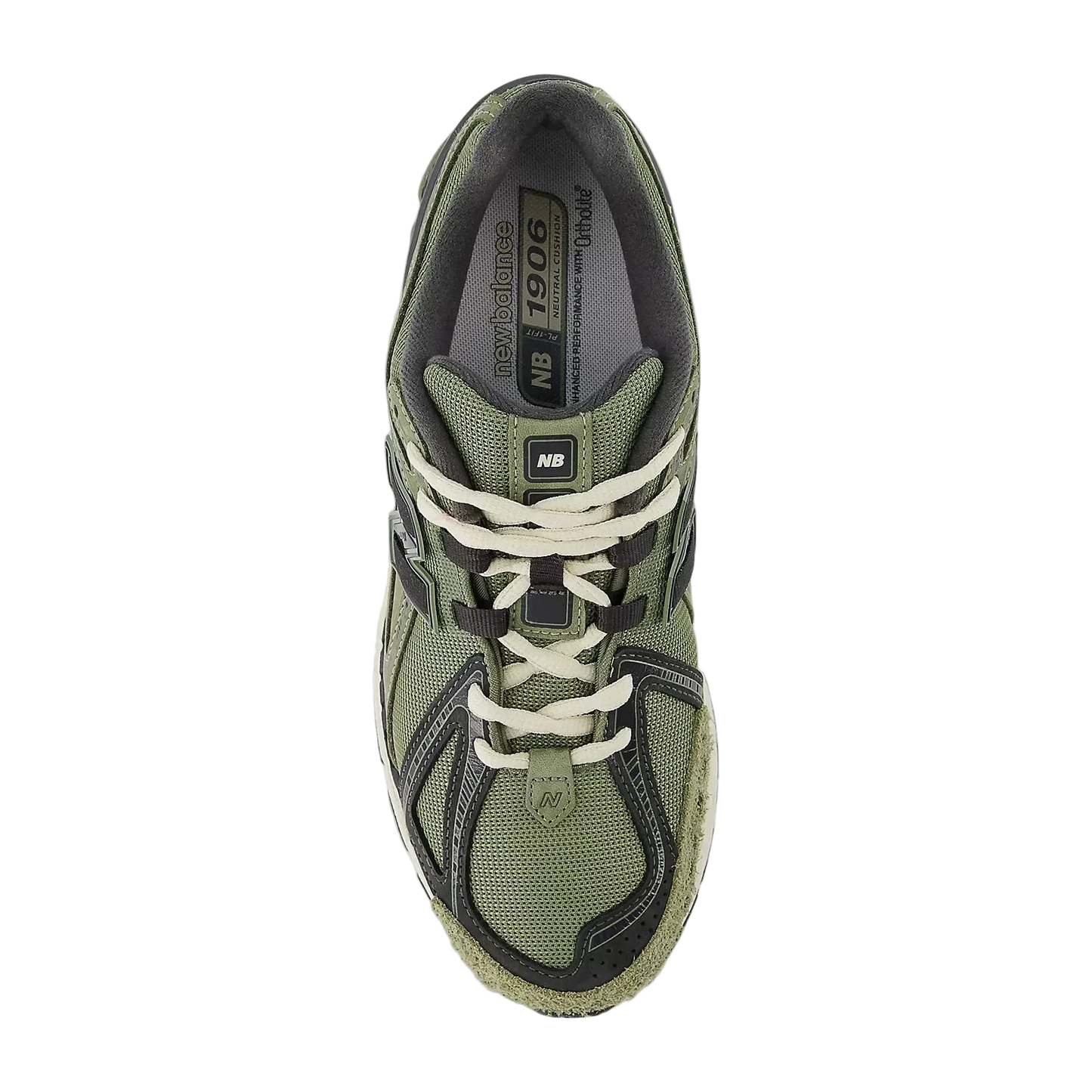 New Balance 1906 Dark Olivine with Black Cement and Timberwolf