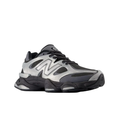 New Balance 9060X – Silver Metallic with Black Cement